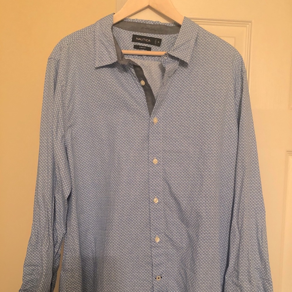 Men’s Nautica XL button up casual dress shirt